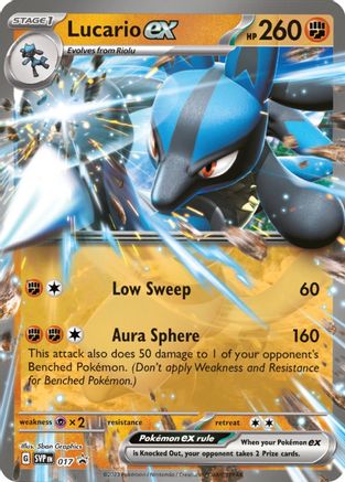 Lucario ex - 017 17 - [SV Scarlet & Violet Promo Cards] Holofoil