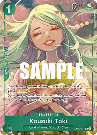 Kouzuki Toki (Box Topper) (OP02-031) - Paramount War