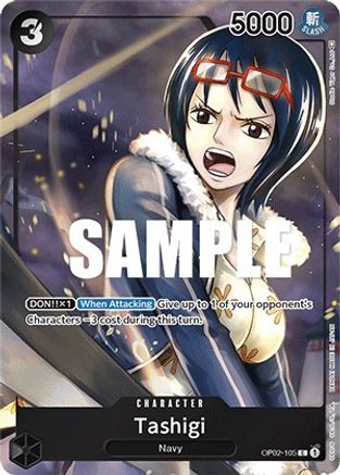 Tashigi (Box Topper) (OP02-105) - Paramount War