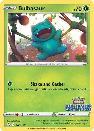 Bulbasaur (Illustration Contest 2022) SWSH303 - [SWSH Sword & Shield Promo Cards]