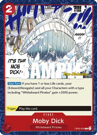 Moby Dick [Cartes pré-version de Paramount War] 