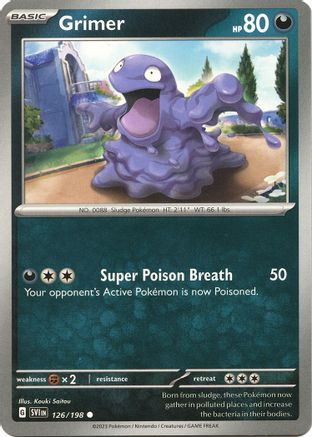 Grimer (126/198) [Écarlate et Violet : Ensemble de base] 