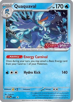 Quaquaval - 005 (Prerelease) 5 - [SV Scarlet & Violet Promo Cards] Holofoil
