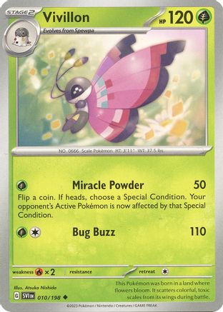 Vivillon (010/198) [Écarlate et Violet : Ensemble de base] 