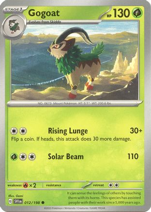Gogoat (012/198) [Écarlate et Violet : Ensemble de base] 