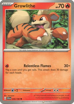 Growlithe (030/198) [Écarlate et Violet : Ensemble de base] 