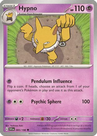 Hypno (083/198) [Écarlate et Violet : Ensemble de base] 