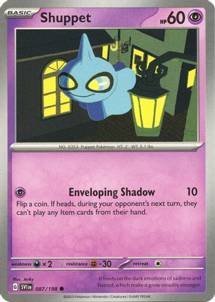 Shuppet (087/198) [Écarlate et Violet : Ensemble de base] 