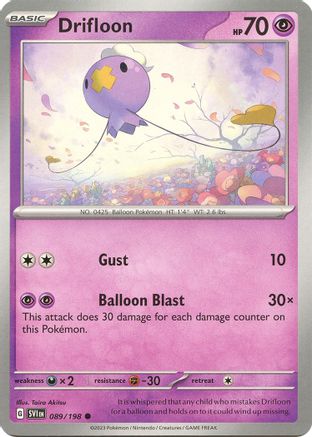 Drifloon (089/198) [Écarlate et Violet : Ensemble de Base] 