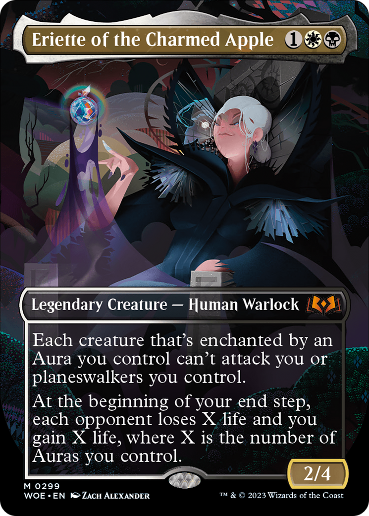 Eriette of the Charmed Apple (Borderless) (WOE-299) - [Wilds of Eldraine] (Borderless) Foil