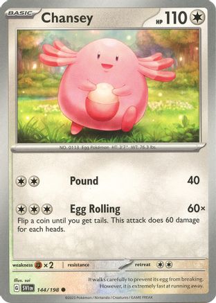 Chansey (144/198) [Écarlate et Violet : Ensemble de base] 