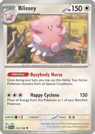 Blissey (145/198) [Écarlate et Violet : Ensemble de base] 