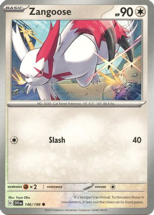 Zangoose (146/198) [Écarlate et Violet : Ensemble de base] 