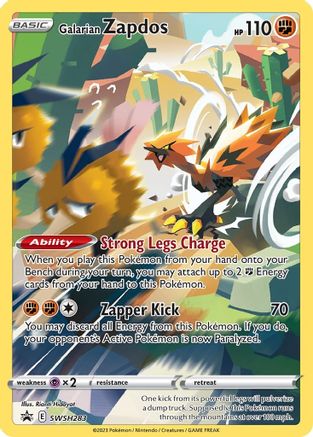 Galarian Zapdos - SWSH283 SWSH283 - [SWSH Sword & Shield Promo Cards] Holofoil