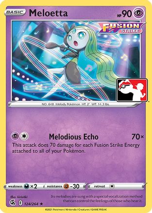 Meloetta - 124/264 - [Prize Pack Series Cards] Holofoil