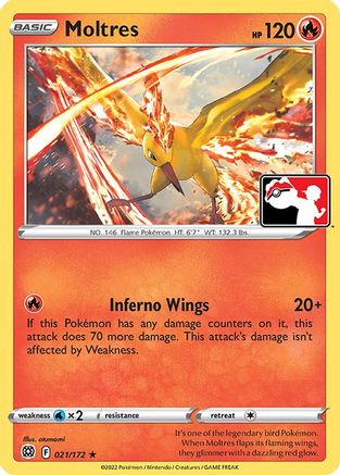 Moltres - 021/172 - [Prize Pack Series Cards]
