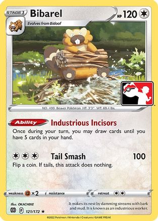 Bibarel 121 - [Prize Pack Series Cards] Holofoil