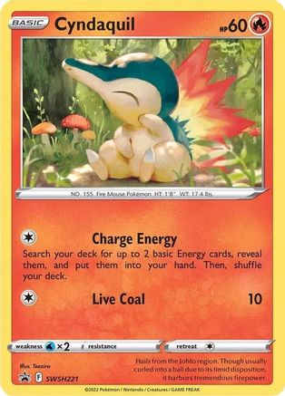 Cyndaquil - SWSH221 (Cosmos Holo) SWSH221 - [SWSH Sword & Shield Promo Cards] Holofoil