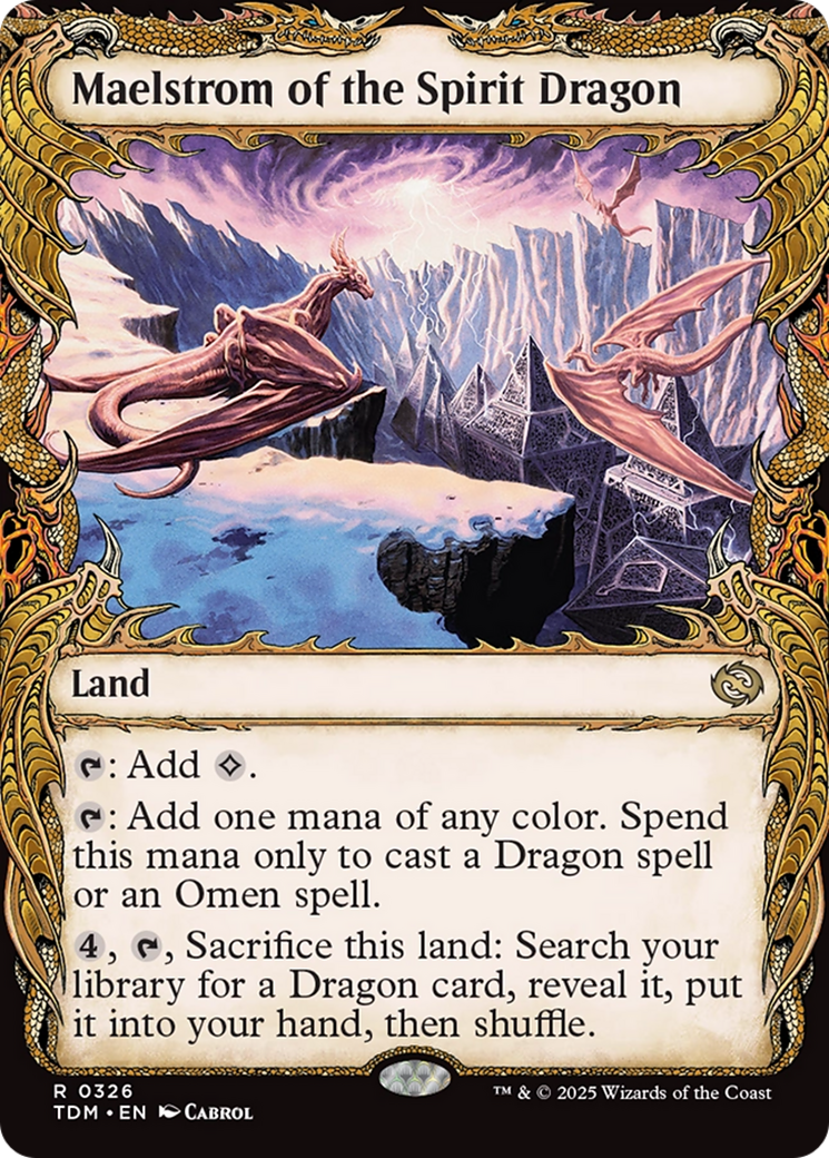 Maelstrom of the Spirit Dragon (Showcase) (TDM-326) - [Tarkir: Dragonstorm]: (Showcase)