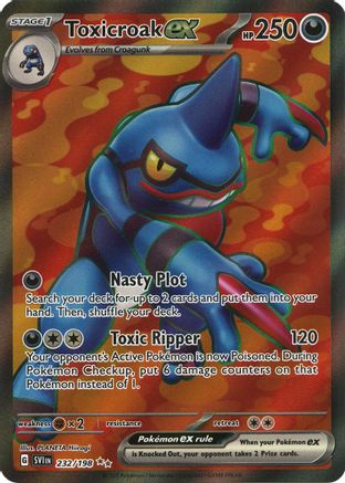 Toxicroak ex (232/198) [Écarlate et Violet : Ensemble de base] 