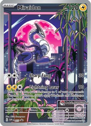 Miraidon (013) (Exclusivité Pokémon Center) [Écarlate et Violet : Promos Black Star] 