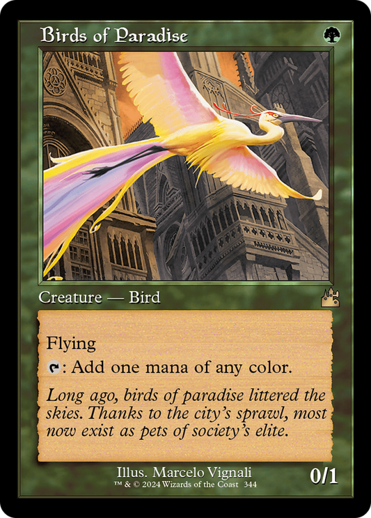Birds of Paradise (RVR-344) - [Ravnica Remastered] Foil