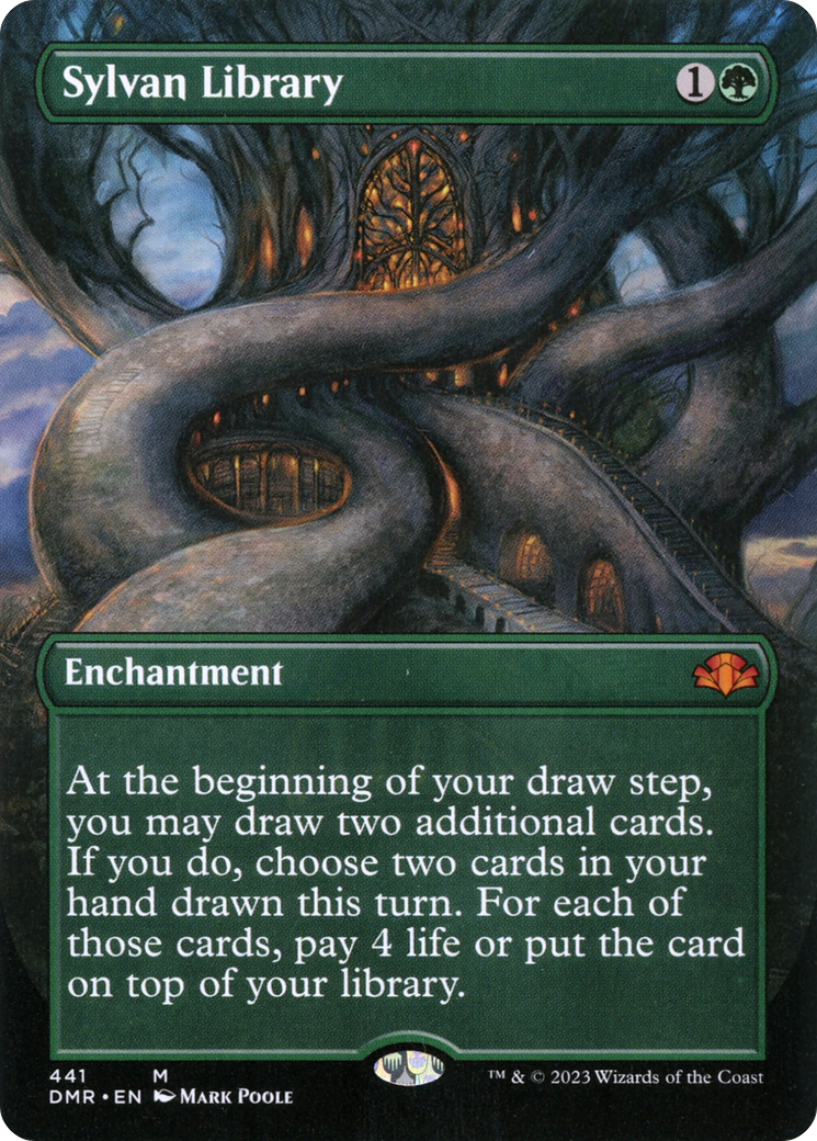 Sylvan Library (DMR-441) - [Dominaria Remastered] (Borderless)