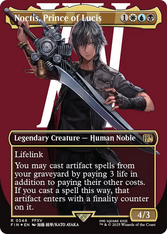 Noctis, Prince of Lucis (FIN-546) - [FINAL FANTASY] (Borderless) Foil