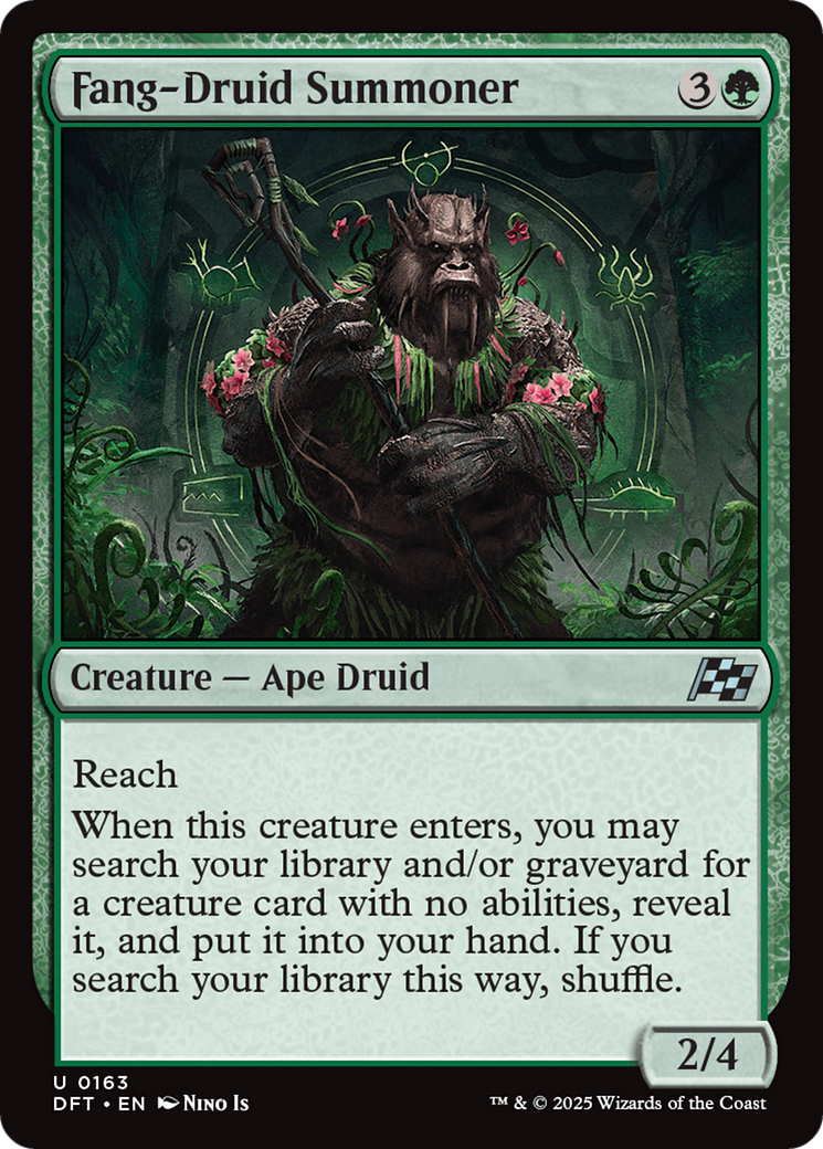 Fang-Druid Summoner (DFT-163) - [Aetherdrift] Foil