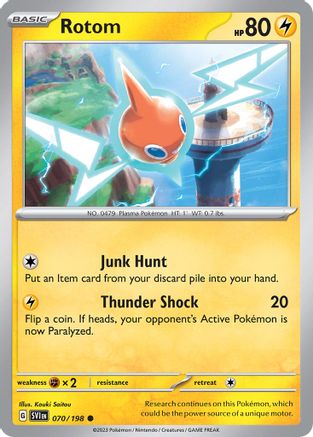 Rotom (070/198) (Thème Deck Exclusif) (Cosmos Holo) [Scarlet &amp; Violet : Base Set] 