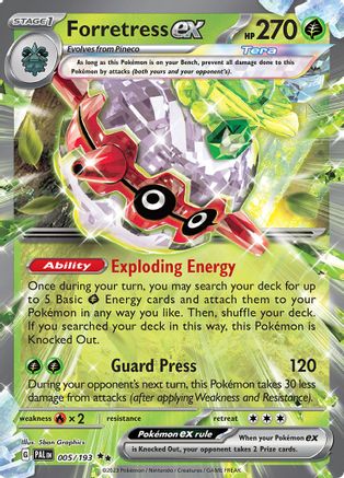 Forretress ex - 005/193 5 - [SV02 Paldea Evolved] Holofoil