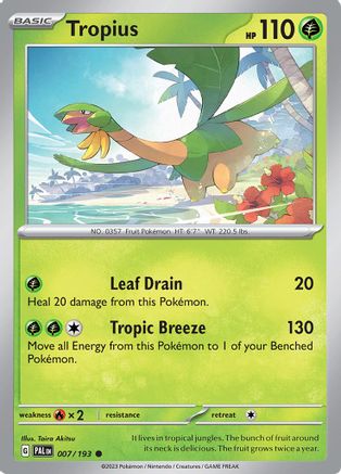 Tropius (007/193) [Écarlate et Violet : Paldea Evolved] 