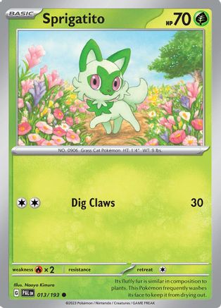 Sprigatito - 013/193 13 - [SV02 Paldea Evolved]