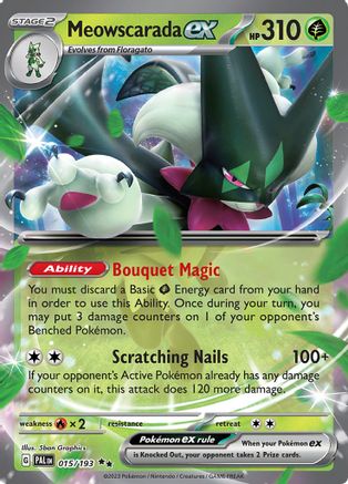 Meowscarada ex (015/193) [Écarlate et Violet : Paldea Evolved] 