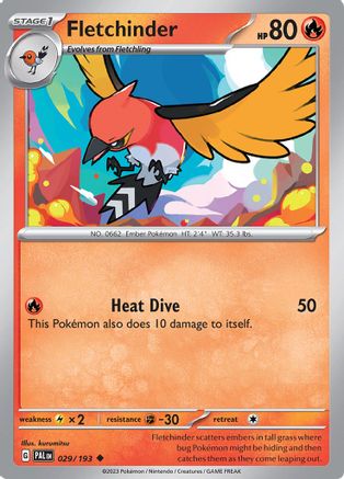 Fletchinder (029/193) [Écarlate et Violet : Paldea Evolved] 
