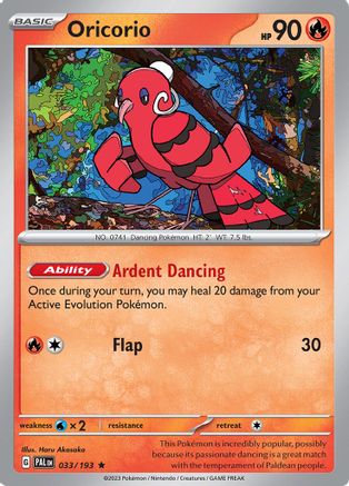 Oricorio (033/193) [Écarlate et Violet : Paldea Evolved] 