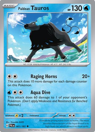Paldean Tauros (041/193) [Écarlate et Violet : Paldea Evolved] 