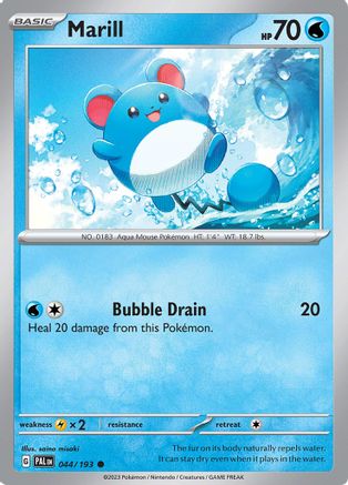 Marill (044/193) [Écarlate et Violet : Paldea Evolved] 