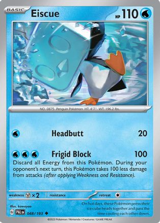 Eiscue (048/193) [Écarlate et Violet : Paldea Evolved] 