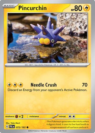 Pincurchin (072/193) [Écarlate et Violet : Paldea Evolved] 