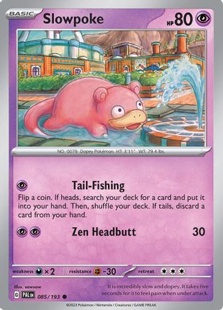 Slowpoke (085/193) [Écarlate et Violet : Paldea Evolved] 