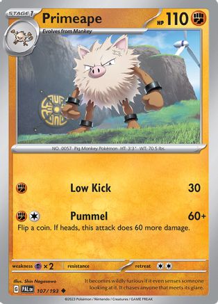 Primeape (107/193) [Écarlate et Violet : Paldea Evolved] 