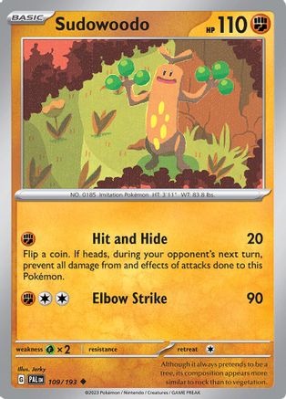 Sudowoodo (109/193) [Écarlate et Violet : Paldea Evolved] 