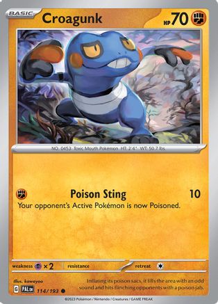 Croagunk (114/193) [Écarlate et Violet : Paldea Evolved] 