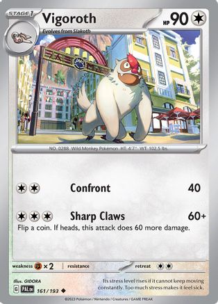 Vigoroth (161/193) [Écarlate et Violet : Paldea Evolved] 