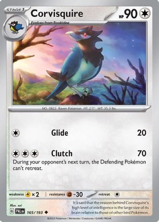 Corvisquire (165/193) [Écarlate et Violet : Paldea Evolved] 