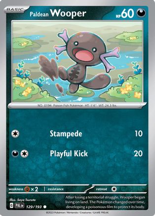 Paldean Wooper (129/193) [Écarlate et Violet : Paldea Evolved] 