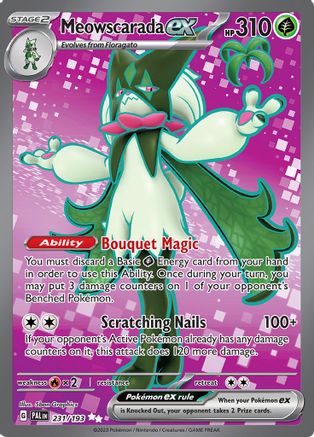 Meowscarada ex (231/193) [Écarlate et Violet : Paldea Evolved] 