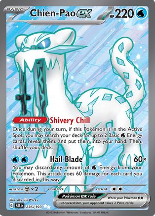 Chien-Pao ex (236/193) [Écarlate et Violet : Paldea Evolved] 