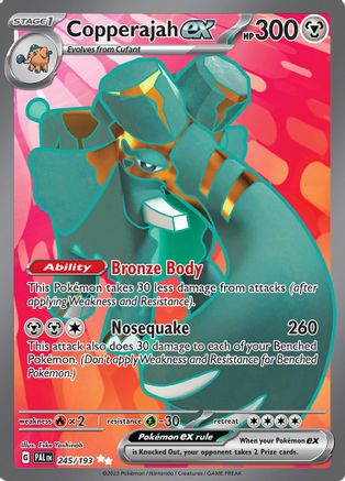 Copperajah ex (245/193) [Écarlate et Violet : Paldea Evolved] 